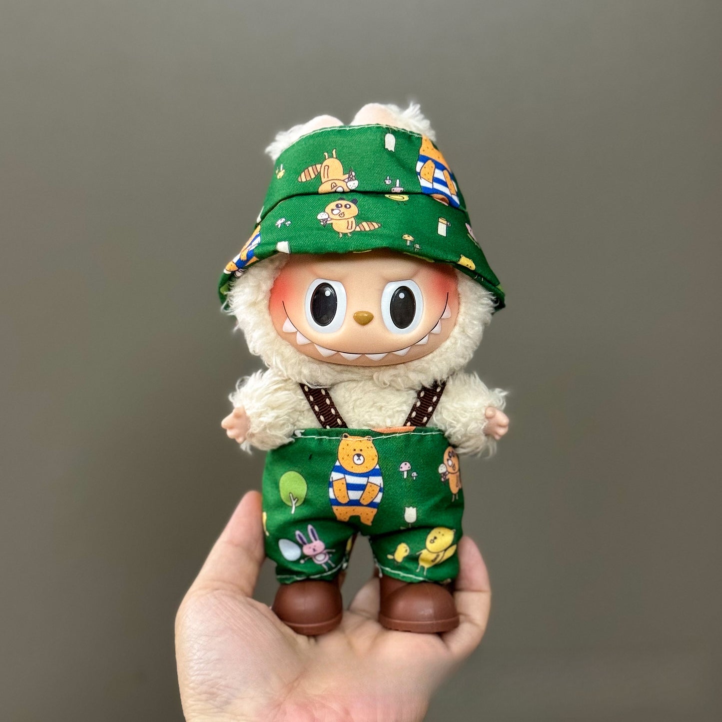 Applicable Only for Clothes Labubu Doll Clothes 123 Generation Labubu Clothes 17cm Pendant Plush Doll Set Dress