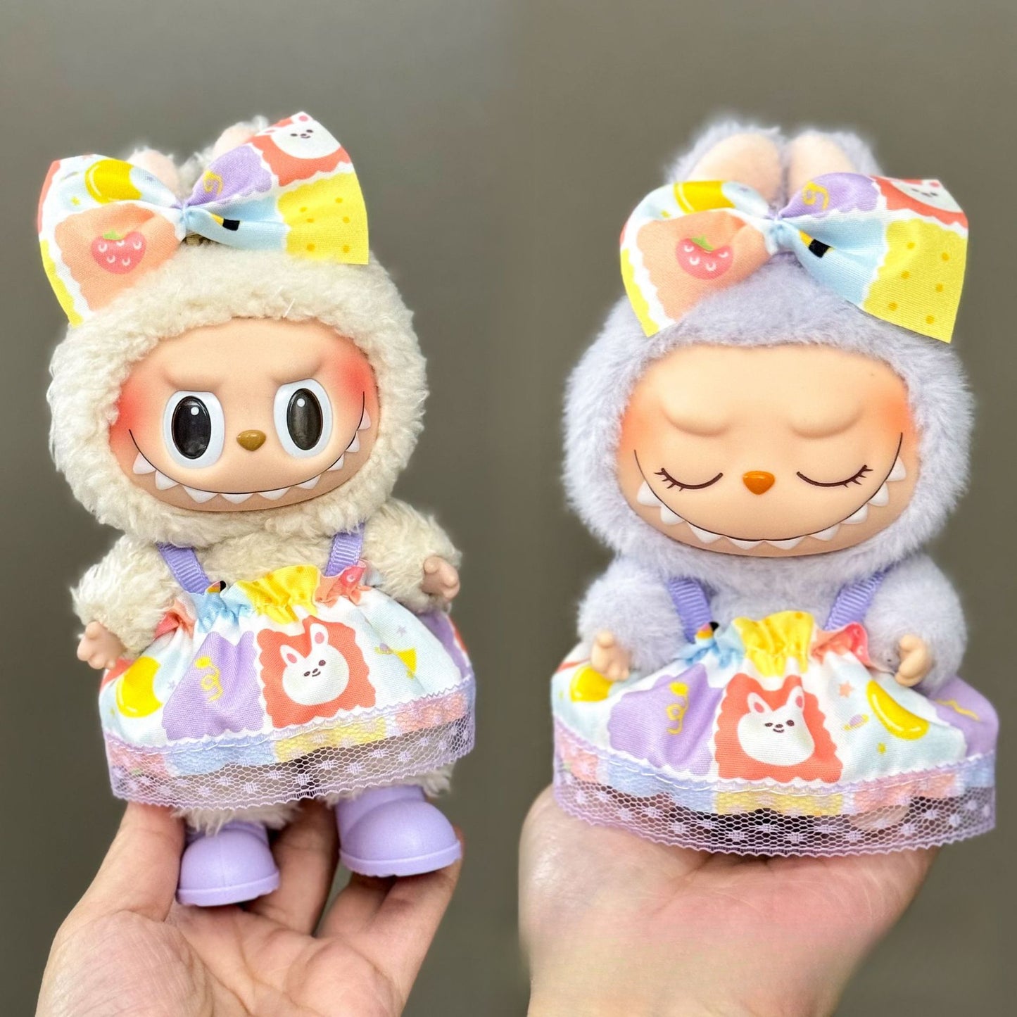 Applicable Only for Clothes Labubu Doll Clothes 123 Generation Labubu Clothes 17cm Pendant Plush Doll Set Dress