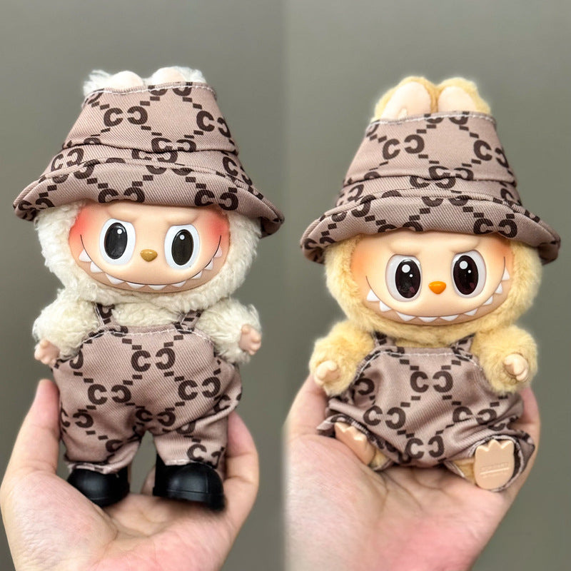 Applicable Only for Clothes Labubu Doll Clothes 123 Generation Labubu Clothes 17cm Pendant Plush Doll Set Dress