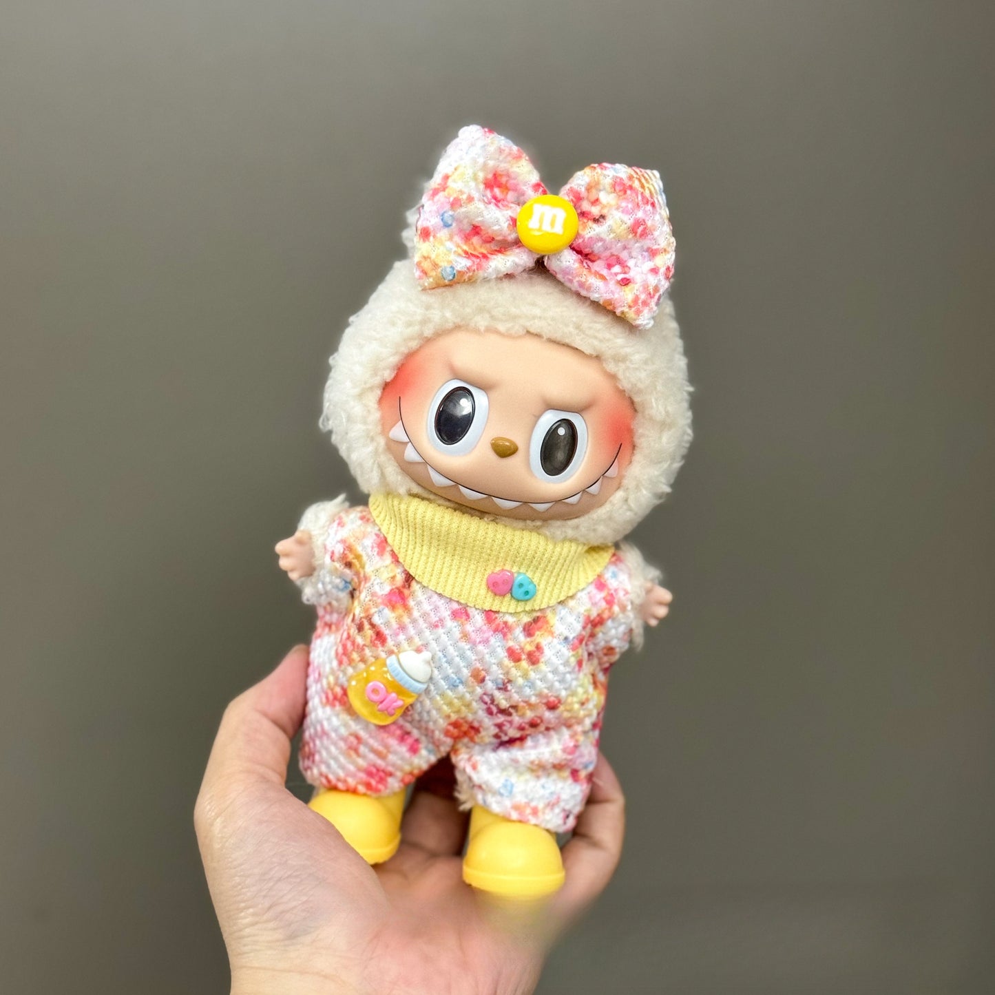 Applicable Only for Clothes Labubu Doll Clothes 123 Generation Labubu Clothes 17cm Pendant Plush Doll Set Dress
