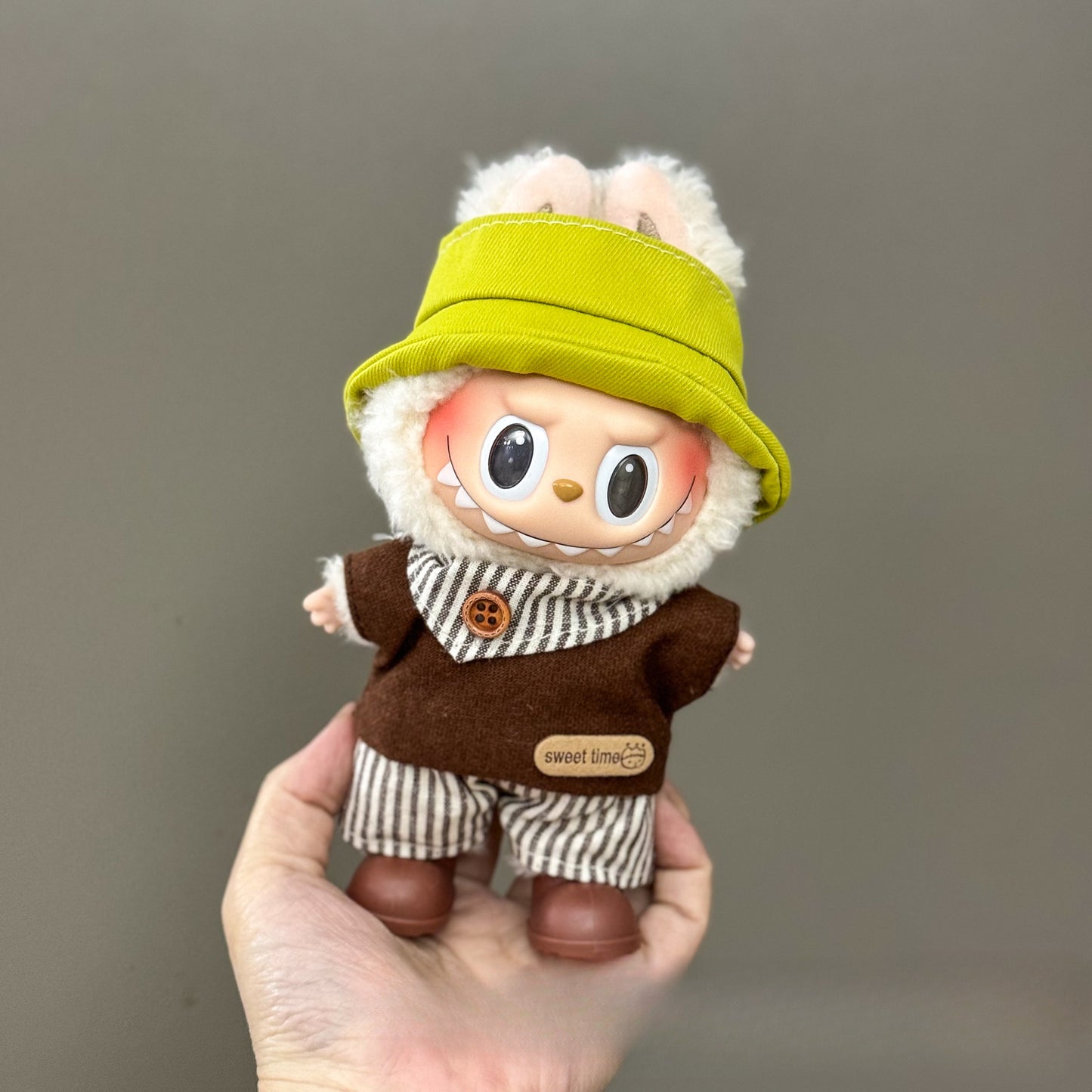 Applicable Only for Clothes Labubu Doll Clothes 123 Generation Labubu Clothes 17cm Pendant Plush Doll Set Dress