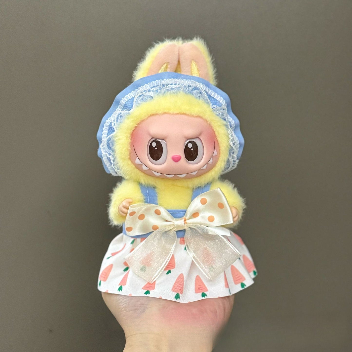 Applicable Only for Clothes Labubu Doll Clothes 123 Generation Labubu Clothes 17cm Pendant Plush Doll Set Dress