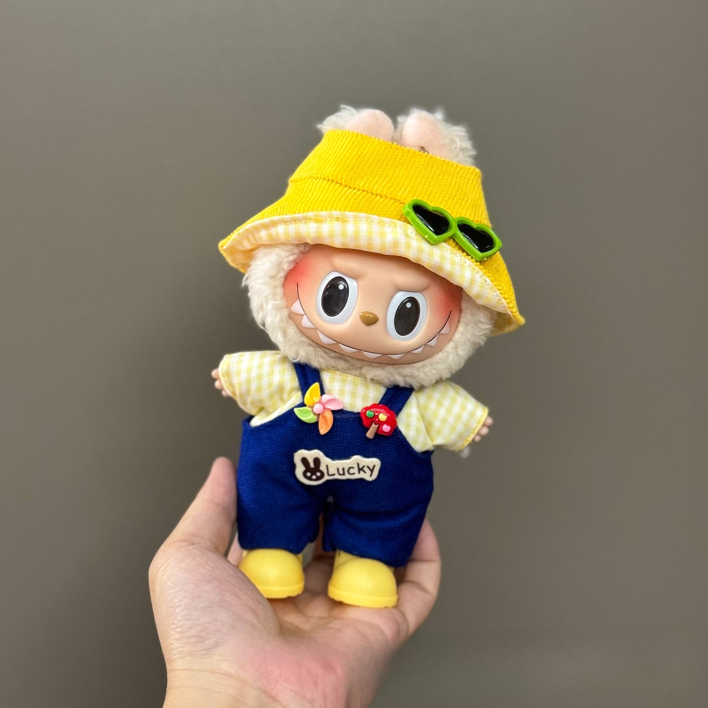 Applicable Only for Clothes Labubu Doll Clothes 123 Generation Labubu Clothes 17cm Pendant Plush Doll Set Dress