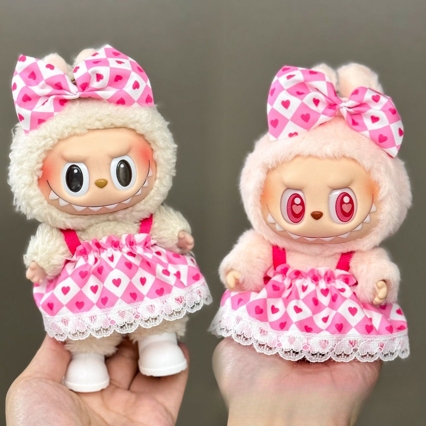 Applicable Only for Clothes Labubu Doll Clothes 123 Generation Labubu Clothes 17cm Pendant Plush Doll Set Dress