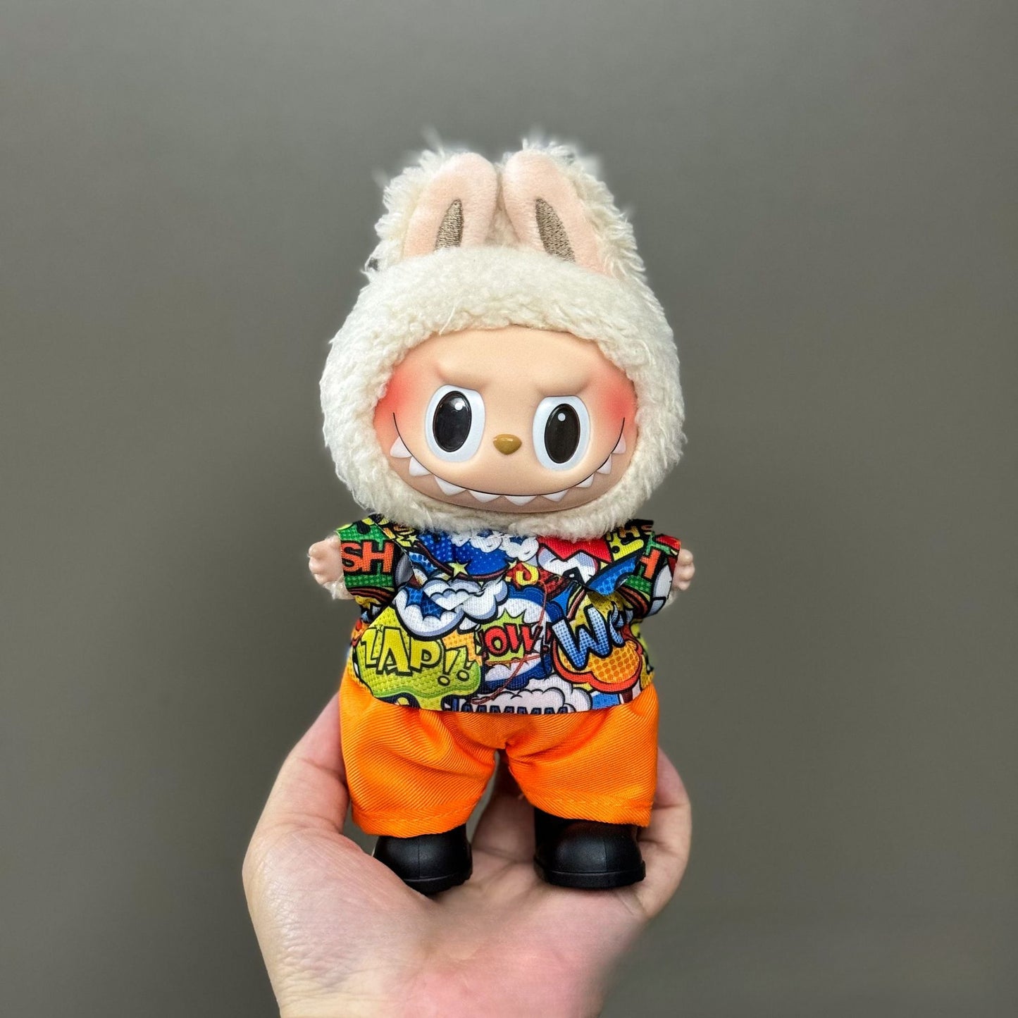 Applicable Only for Clothes Labubu Doll Clothes 123 Generation Labubu Clothes 17cm Pendant Plush Doll Set Dress