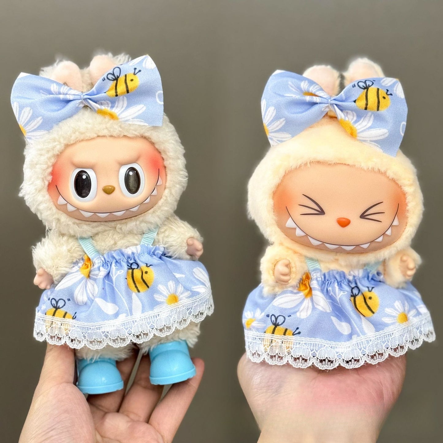 Applicable Only for Clothes Labubu Doll Clothes 123 Generation Labubu Clothes 17cm Pendant Plush Doll Set Dress