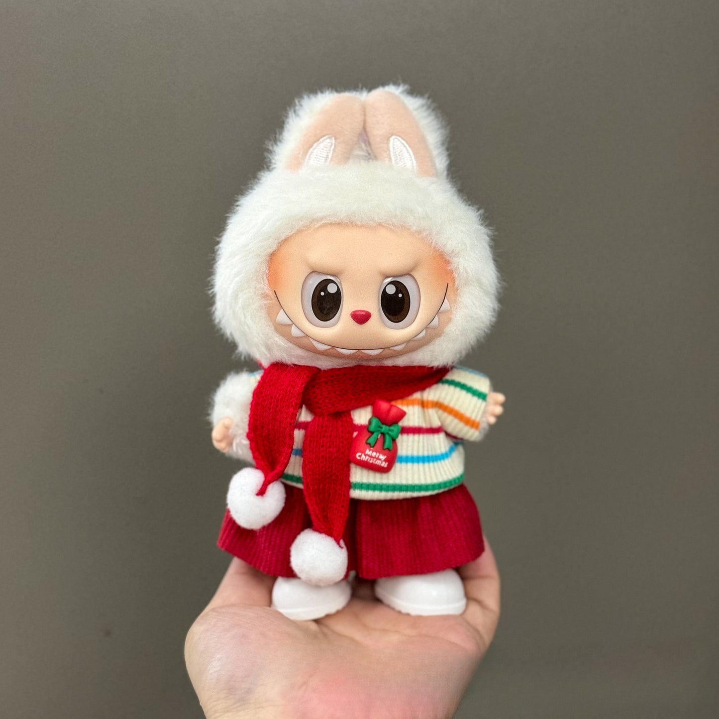 Applicable Only for Clothes Labubu Doll Clothes 123 Generation Labubu Clothes 17cm Pendant Plush Doll Set Dress