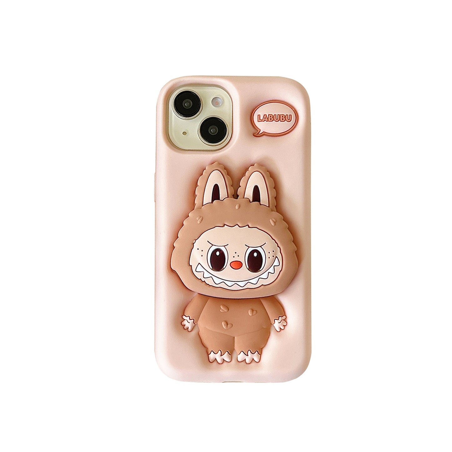 Cartoon Stand Labubu iPhone 14/13 Compatible 12/11 Apple 16/15 Pro Max Phone Case XR Cover
