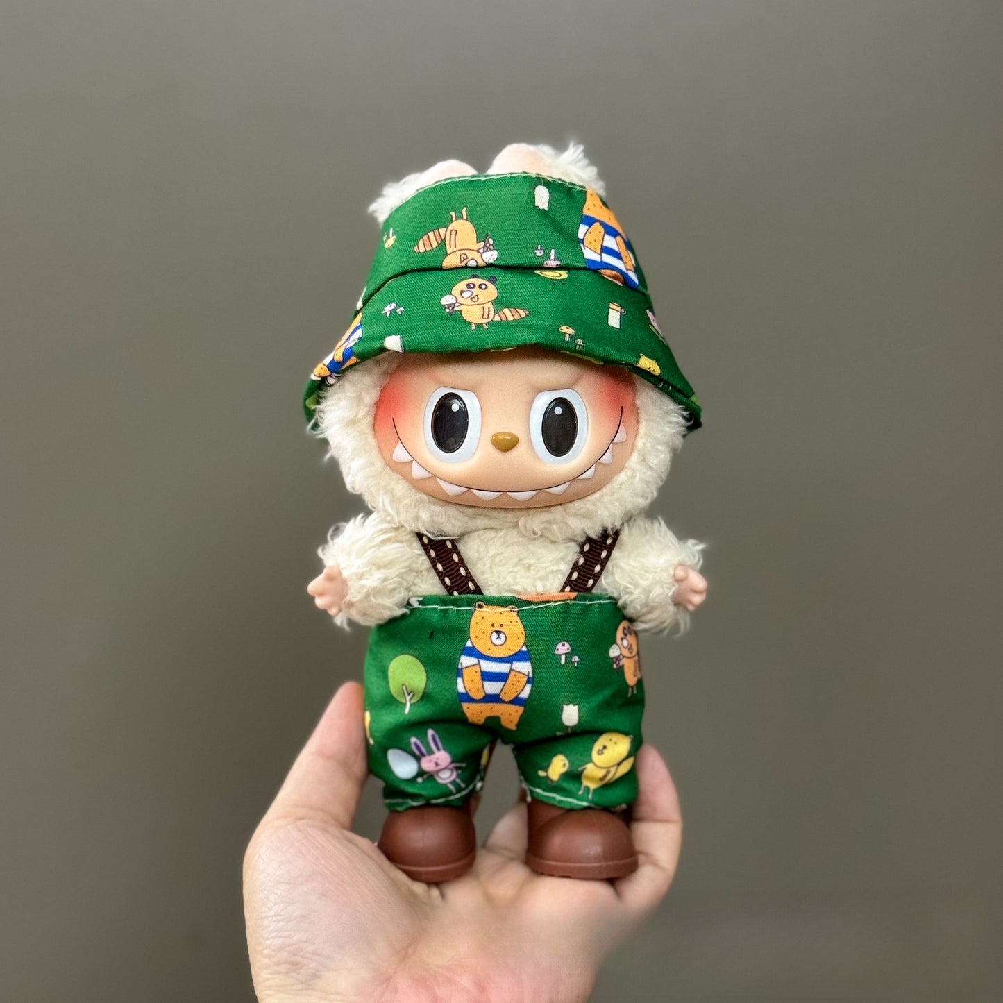 Applicable Only for Clothes Labubu Doll Clothes 123 Generation Labubu Clothes 17cm Pendant Plush Doll Set Dress