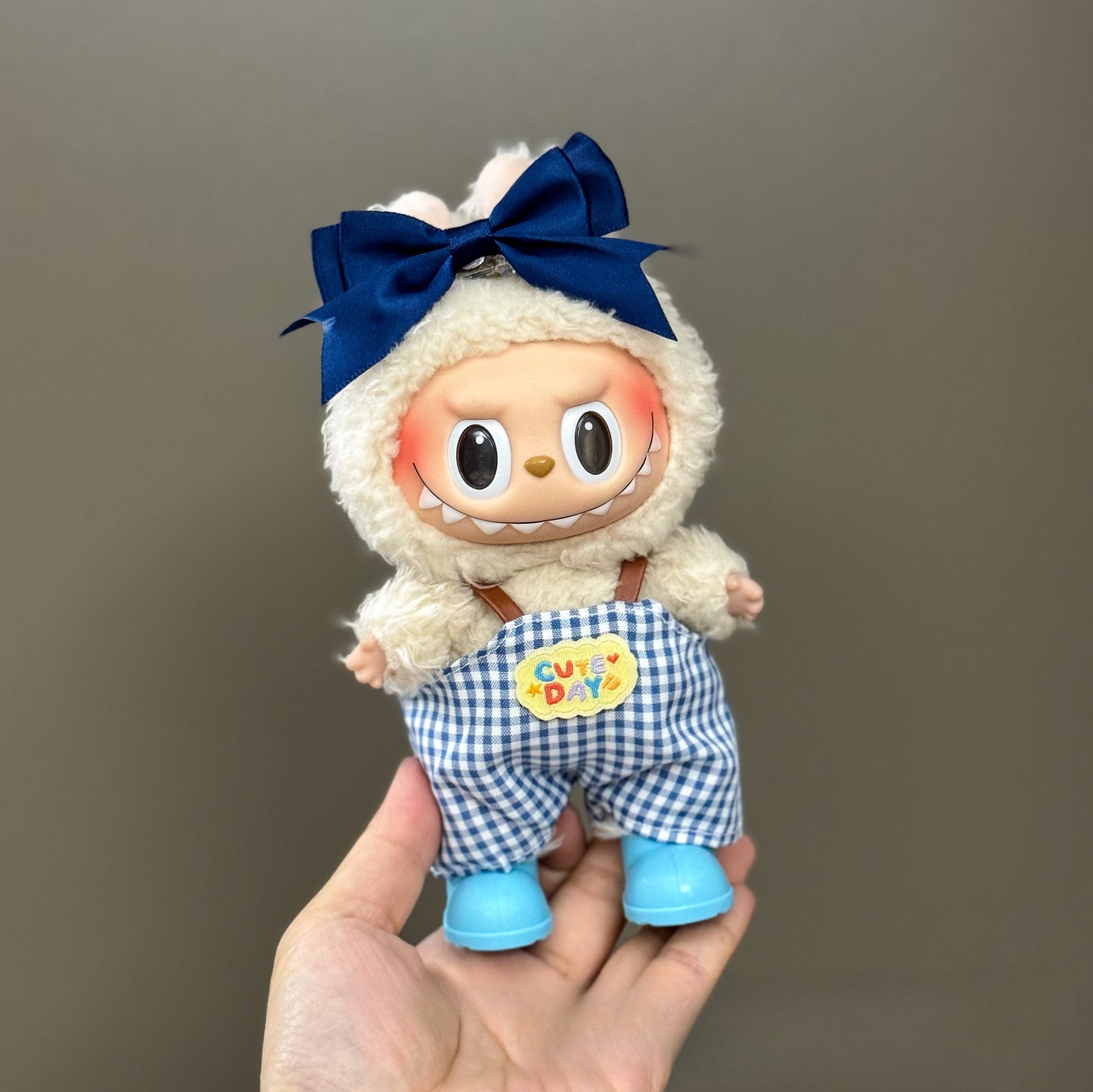 Applicable Only for Clothes Labubu Doll Clothes 123 Generation Labubu Clothes 17cm Pendant Plush Doll Set Dress