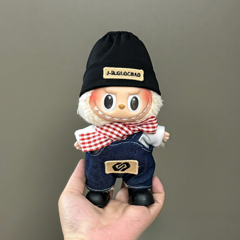 Applicable Only for Clothes Labubu Doll Clothes 123 Generation Labubu Clothes 17cm Pendant Plush Doll Set Dress