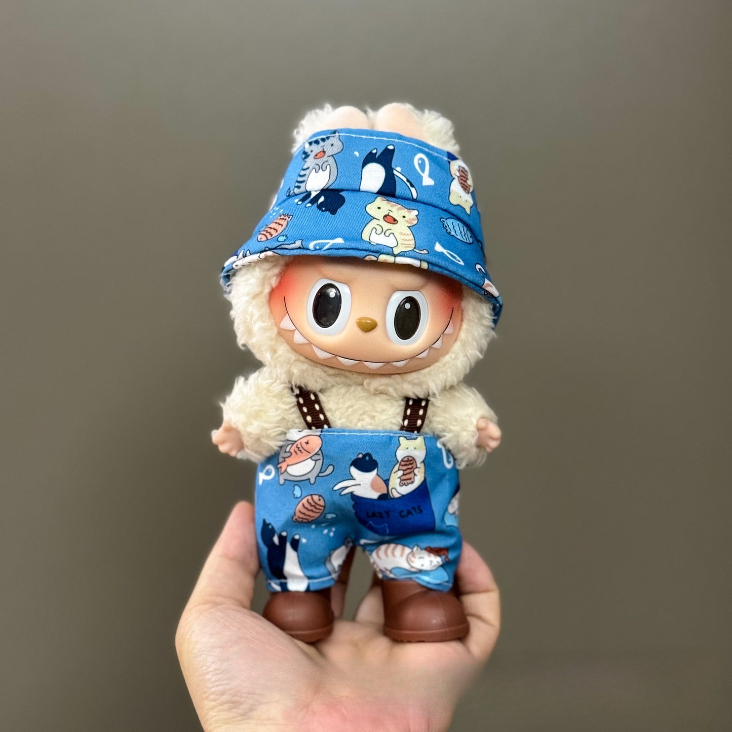 Applicable Only for Clothes Labubu Doll Clothes 123 Generation Labubu Clothes 17cm Pendant Plush Doll Set Dress