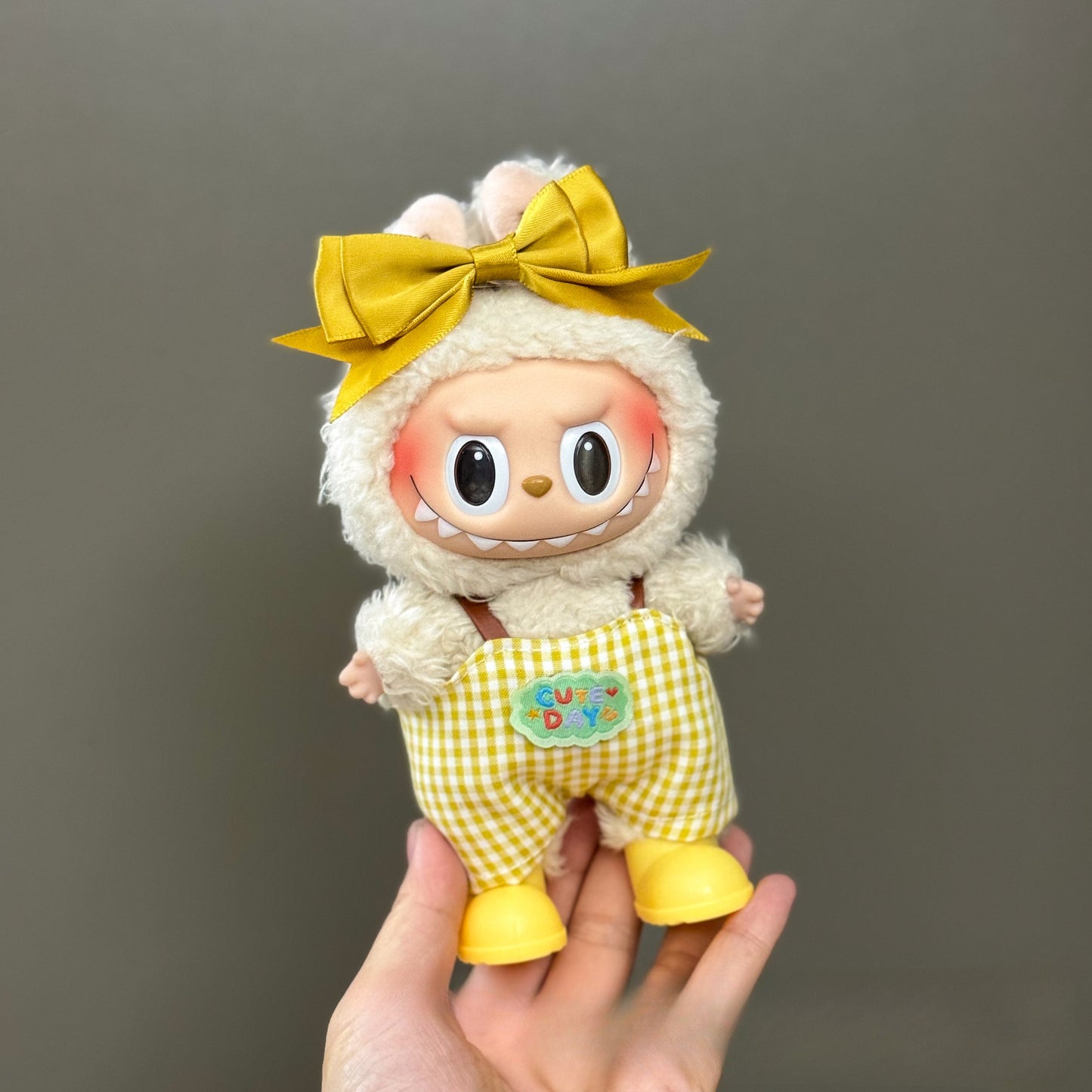 Applicable Only for Clothes Labubu Doll Clothes 123 Generation Labubu Clothes 17cm Pendant Plush Doll Set Dress