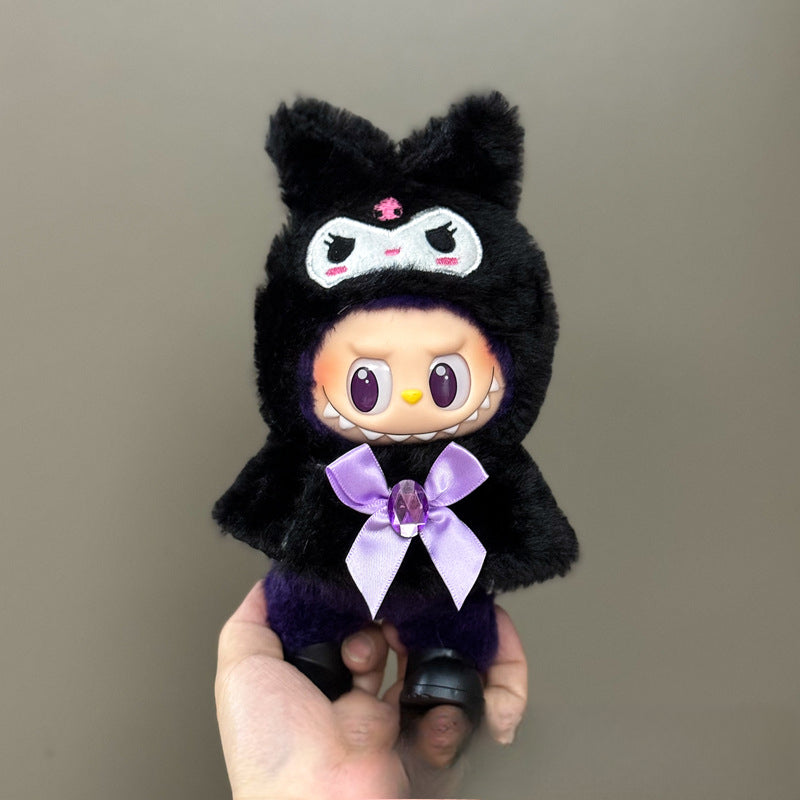 Applicable Only for Clothes Labubu Doll Clothes 123 Generation Labubu Clothes 17cm Pendant Plush Doll Set Dress