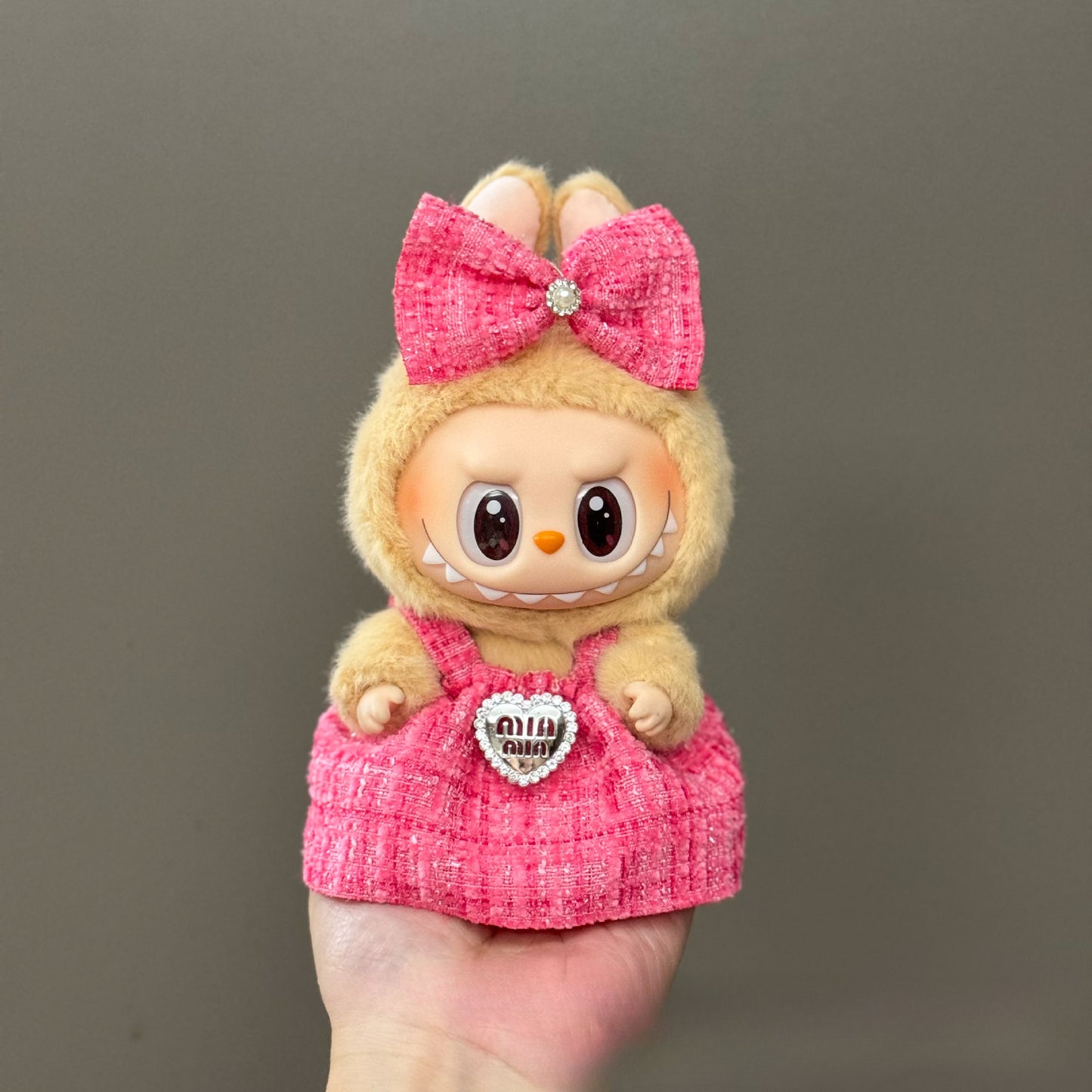 Applicable Only for Clothes Labubu Doll Clothes 123 Generation Labubu Clothes 17cm Pendant Plush Doll Set Dress