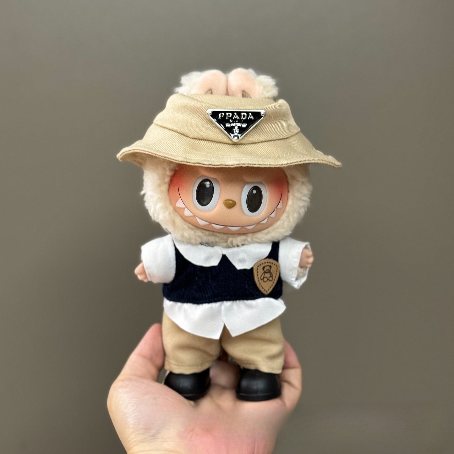 Applicable Only for Clothes Labubu Doll Clothes 123 Generation Labubu Clothes 17cm Pendant Plush Doll Set Dress