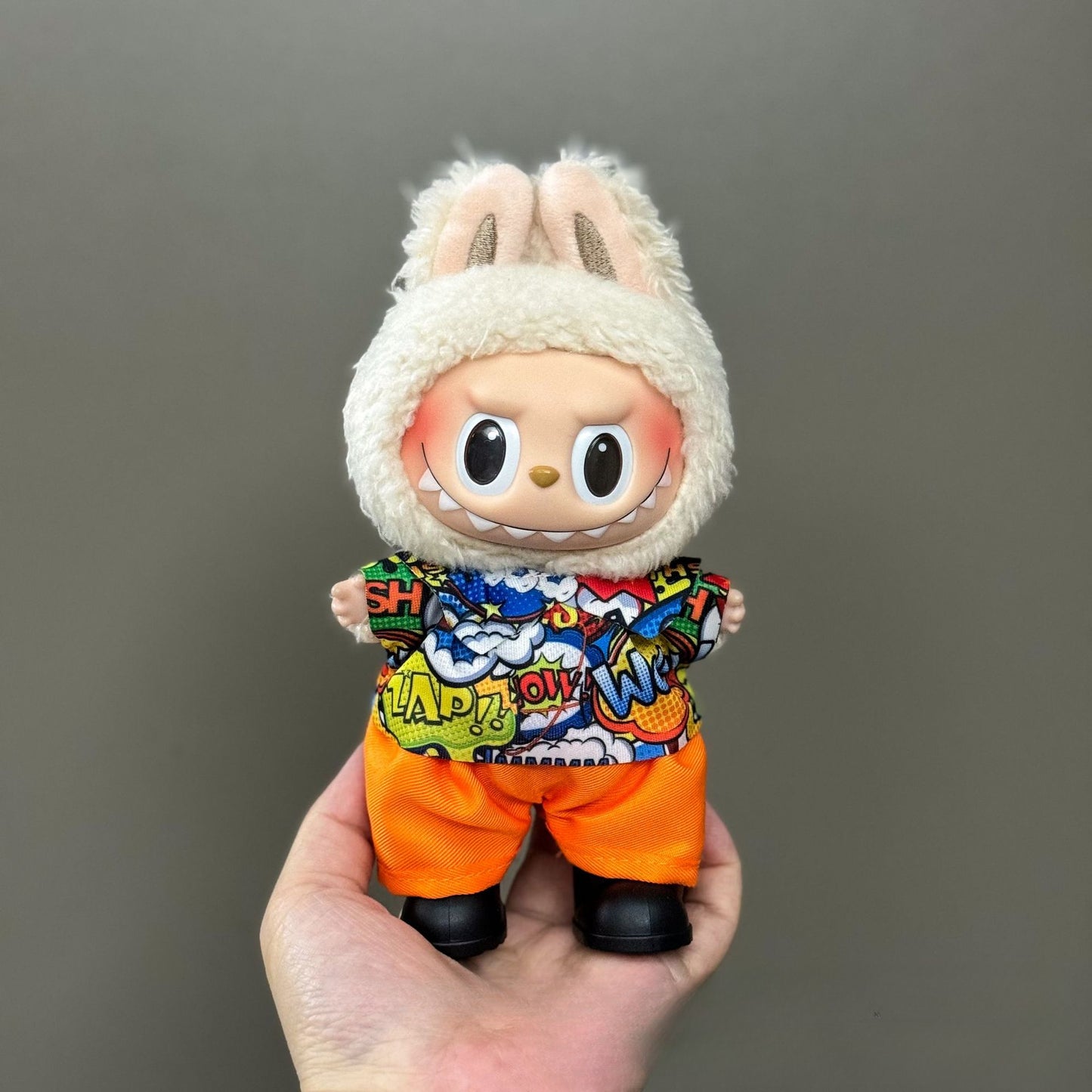 Applicable Only for Clothes Labubu Doll Clothes 123 Generation Labubu Clothes 17cm Pendant Plush Doll Set Dress