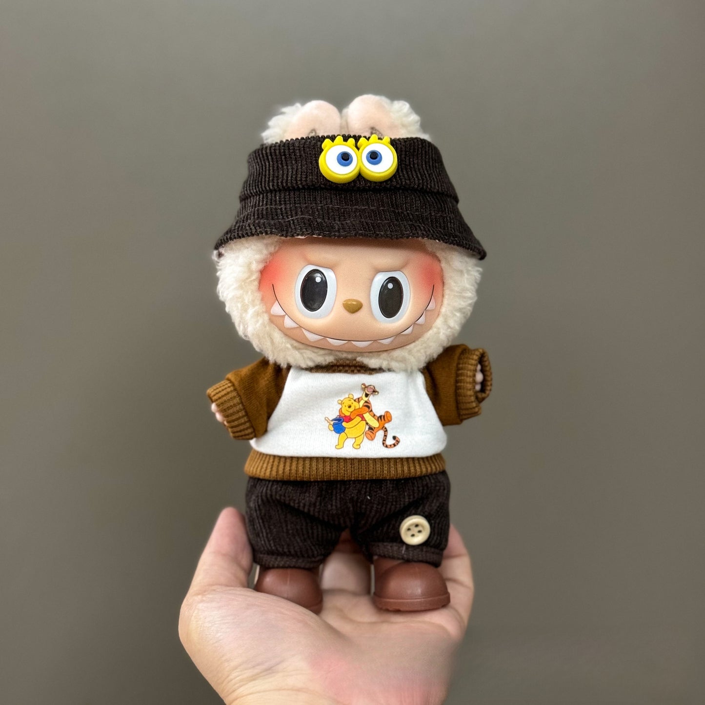 Applicable Only for Clothes Labubu Doll Clothes 123 Generation Labubu Clothes 17cm Pendant Plush Doll Set Dress