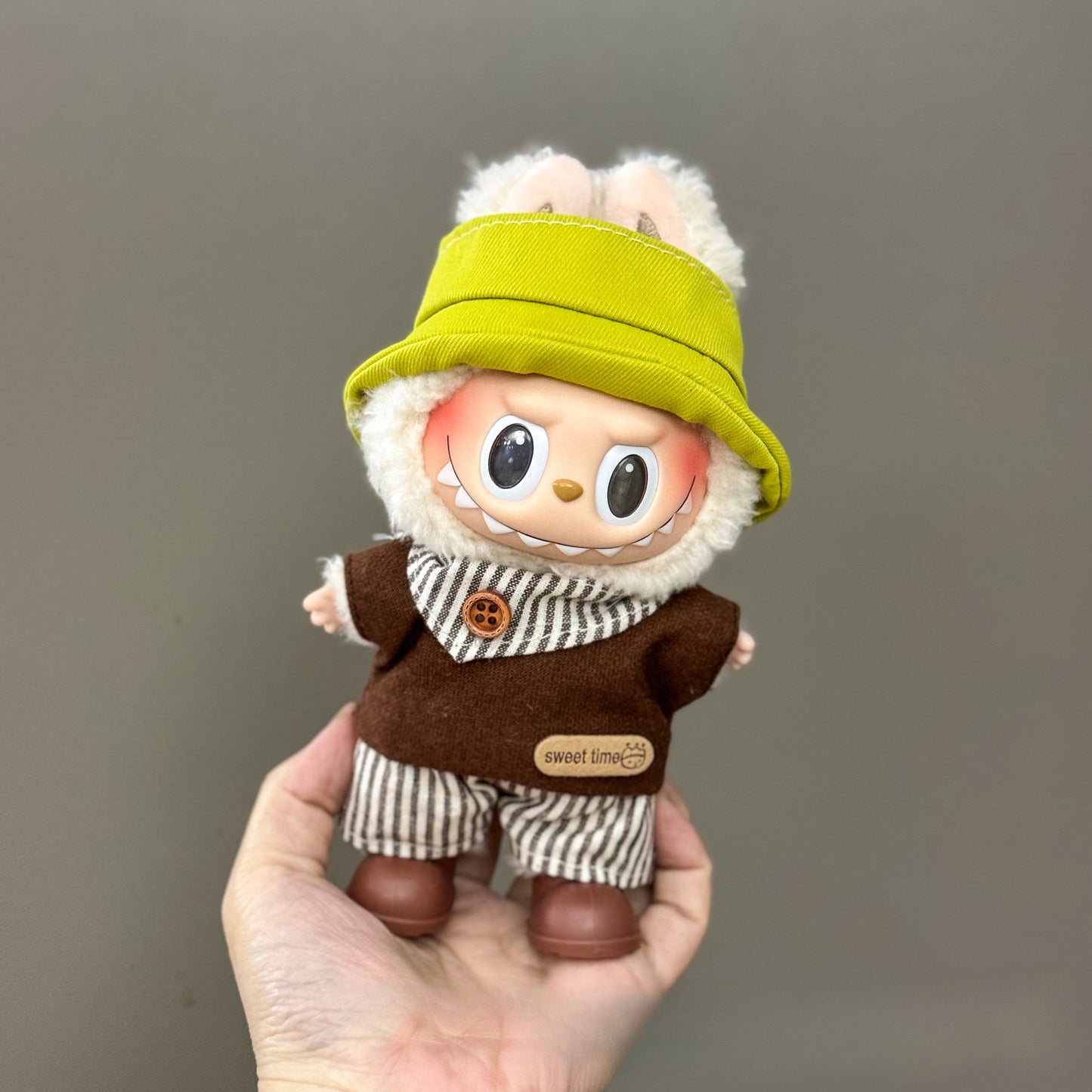 Applicable Only for Clothes Labubu Doll Clothes 123 Generation Labubu Clothes 17cm Pendant Plush Doll Set Dress