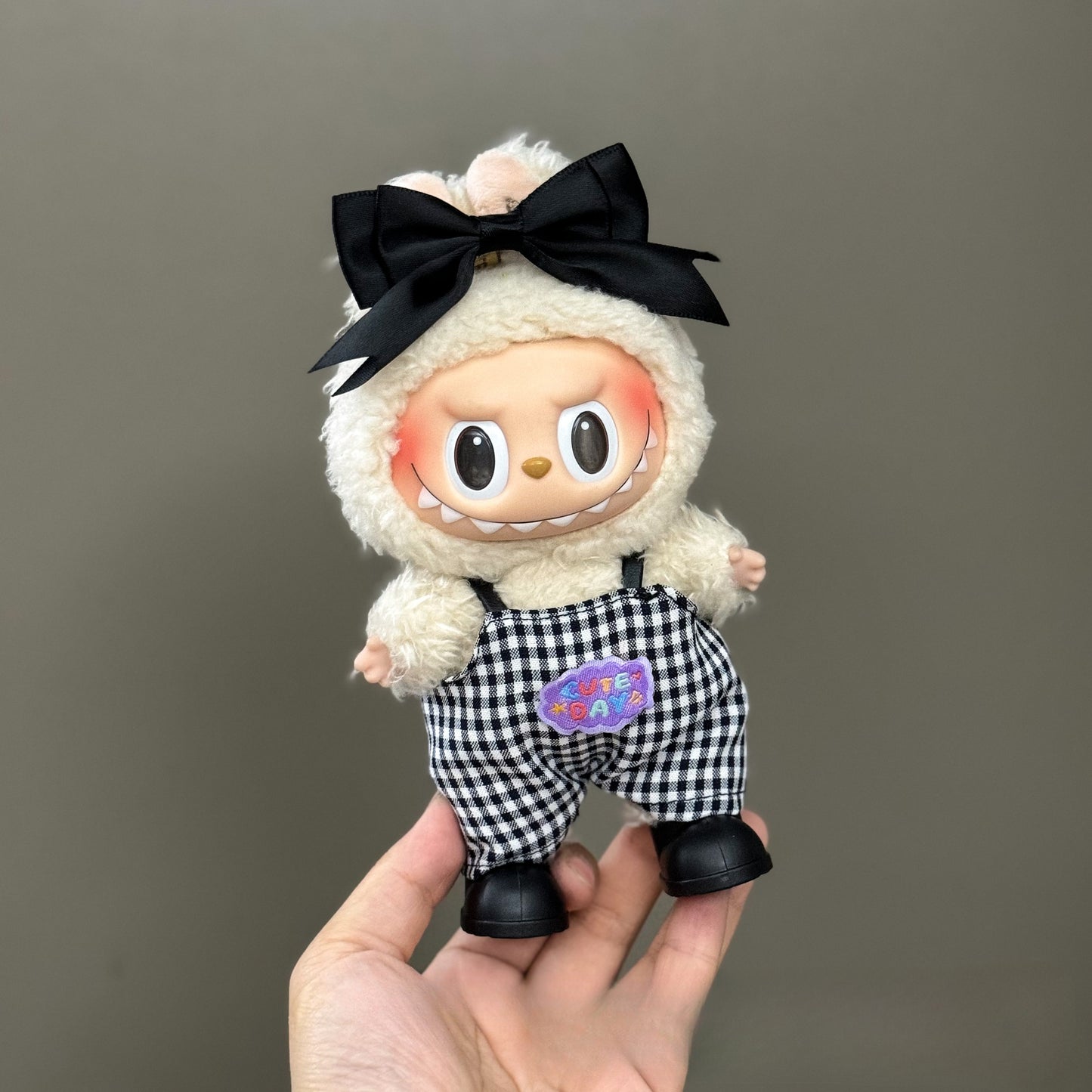 Applicable Only for Clothes Labubu Doll Clothes 123 Generation Labubu Clothes 17cm Pendant Plush Doll Set Dress
