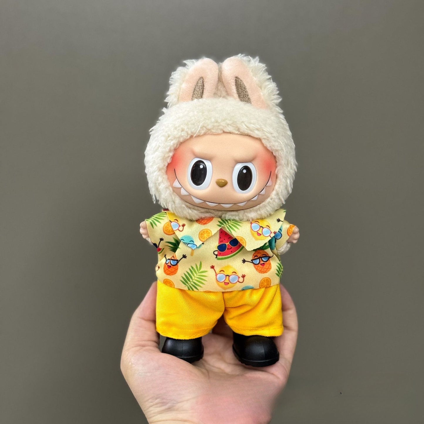 Applicable Only for Clothes Labubu Doll Clothes 123 Generation Labubu Clothes 17cm Pendant Plush Doll Set Dress