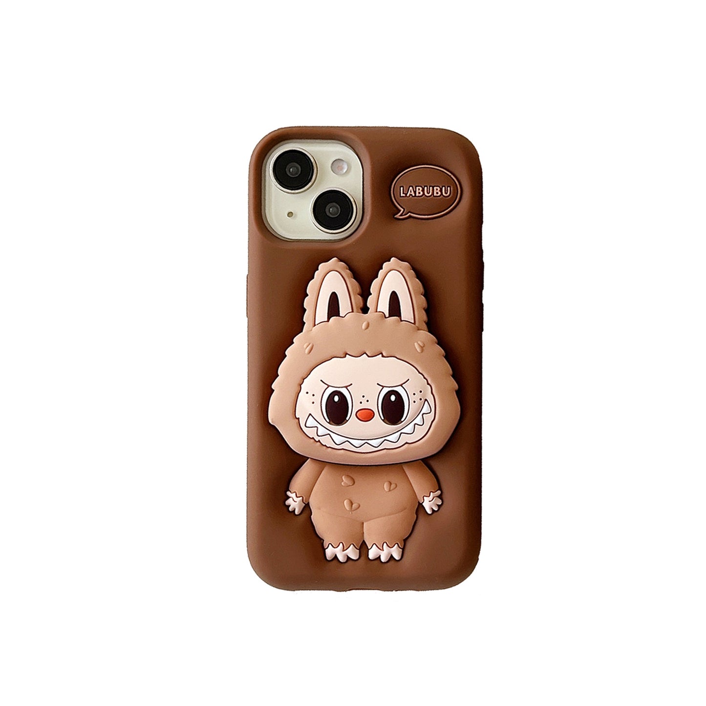 Cartoon Stand Labubu iPhone 14/13 Compatible 12/11 Apple 16/15 Pro Max Phone Case XR Cover