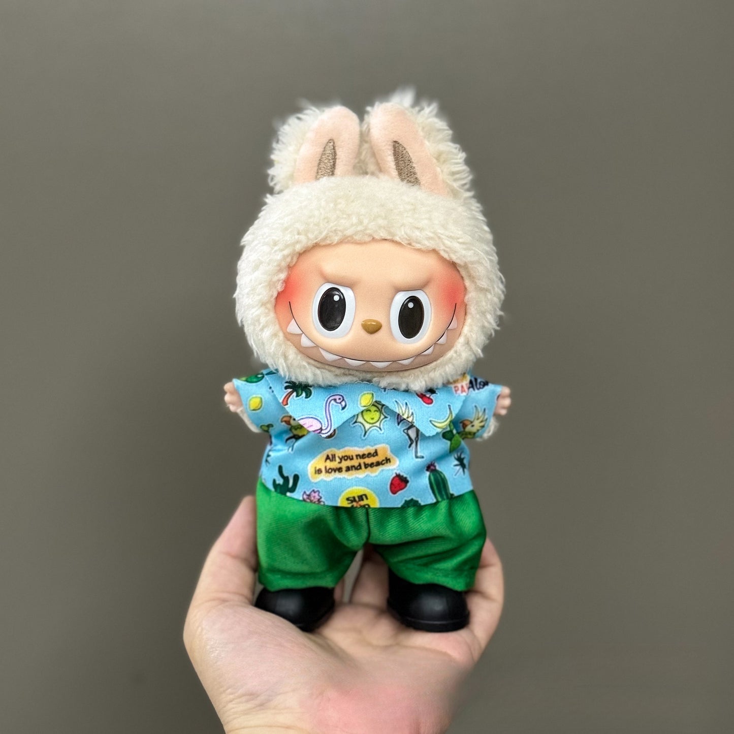 Applicable Only for Clothes Labubu Doll Clothes 123 Generation Labubu Clothes 17cm Pendant Plush Doll Set Dress
