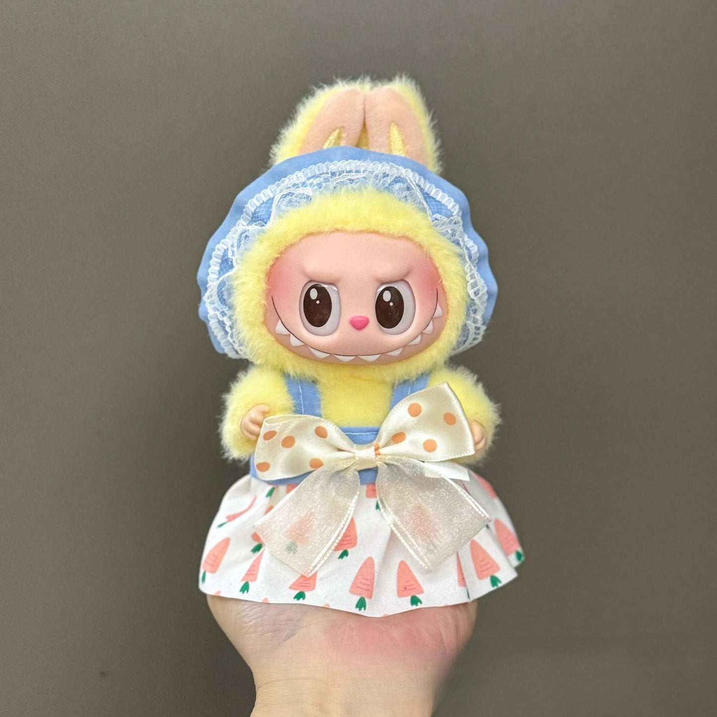 Applicable Only for Clothes Labubu Doll Clothes 123 Generation Labubu Clothes 17cm Pendant Plush Doll Set Dress