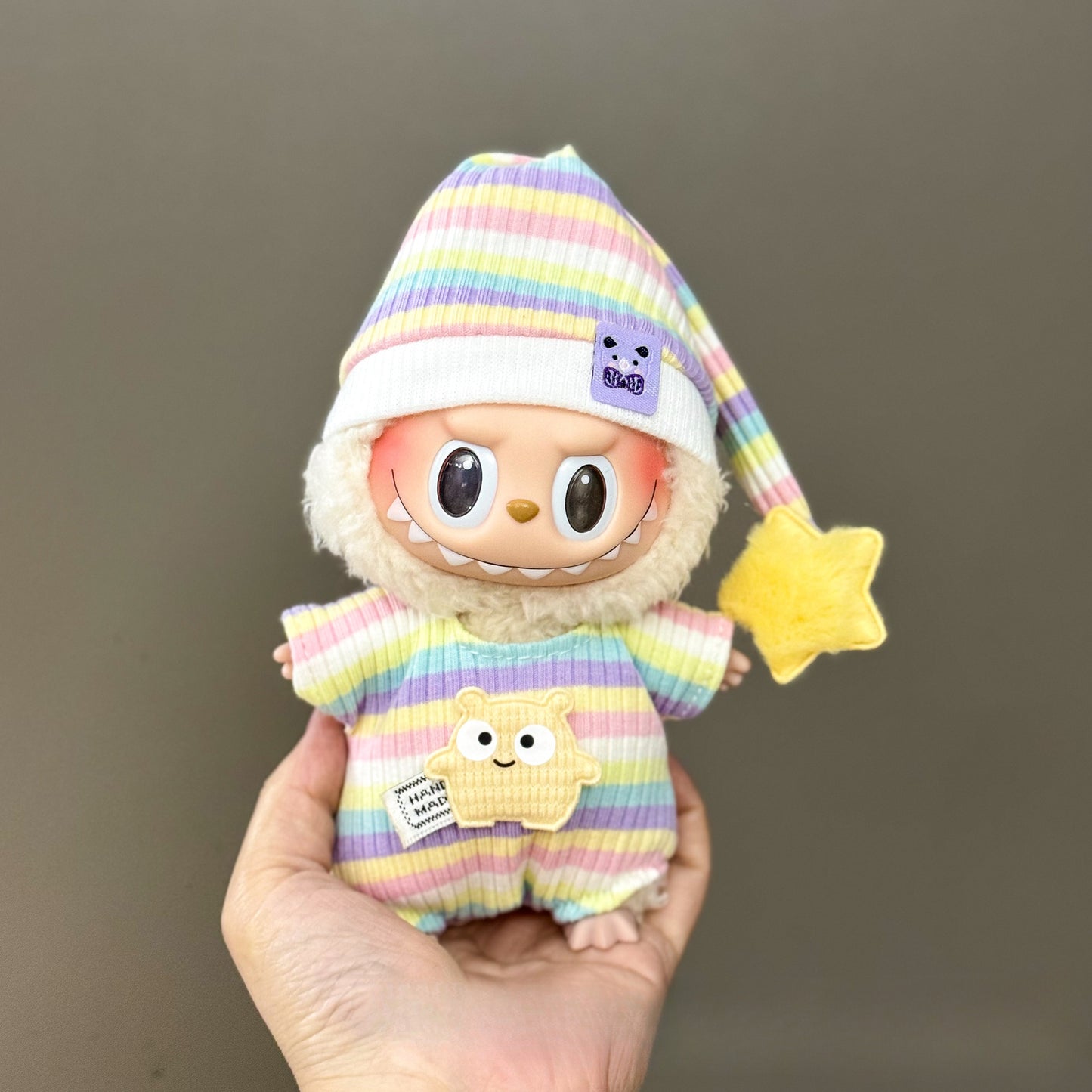 Applicable Only for Clothes Labubu Doll Clothes 123 Generation Labubu Clothes 17cm Pendant Plush Doll Set Dress