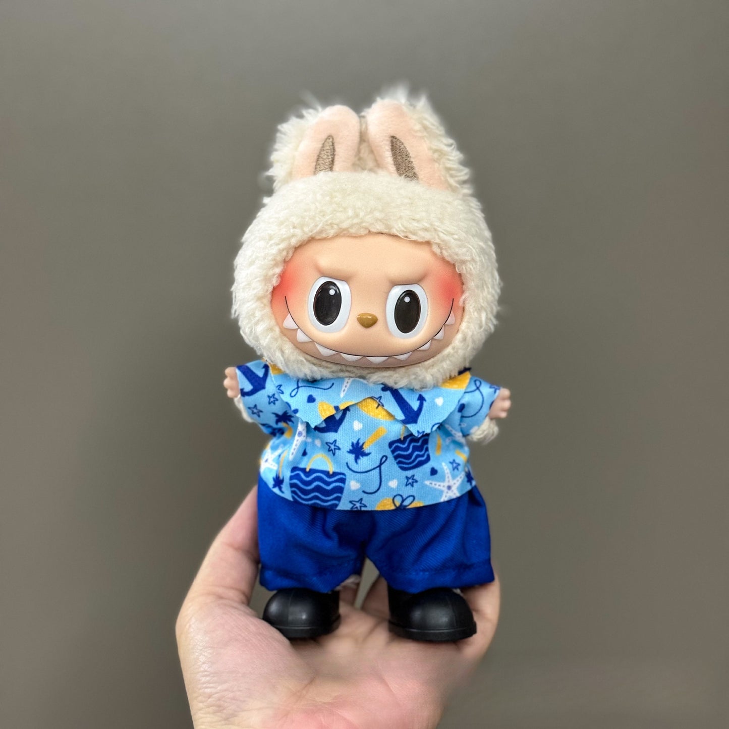 Applicable Only for Clothes Labubu Doll Clothes 123 Generation Labubu Clothes 17cm Pendant Plush Doll Set Dress