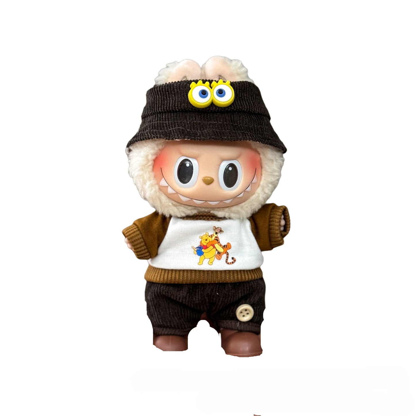 Applicable Only for Clothes Labubu Doll Clothes 123 Generation Labubu Clothes 17cm Pendant Plush Doll Set Dress