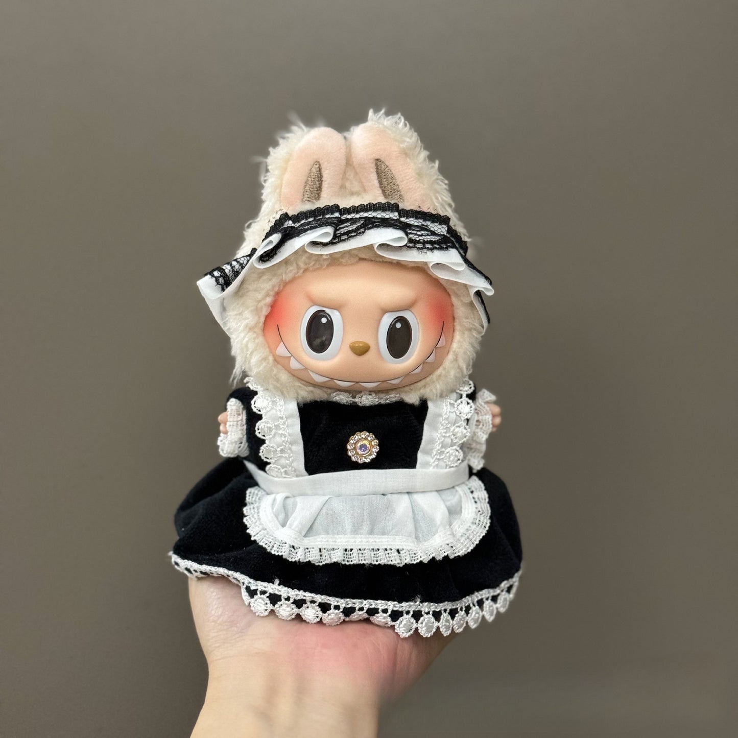 Applicable Only for Clothes Labubu Doll Clothes 123 Generation Labubu Clothes 17cm Pendant Plush Doll Set Dress