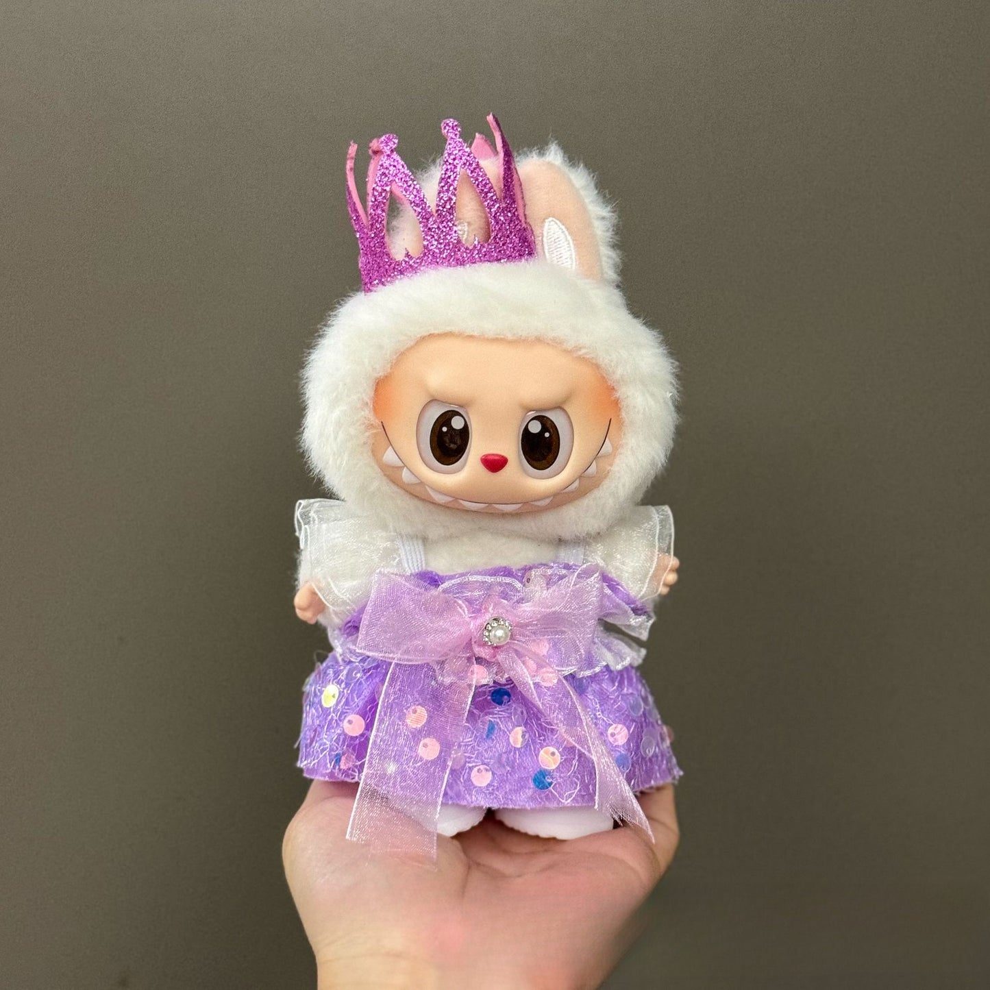 Applicable Only for Clothes Labubu Doll Clothes 123 Generation Labubu Clothes 17cm Pendant Plush Doll Set Dress
