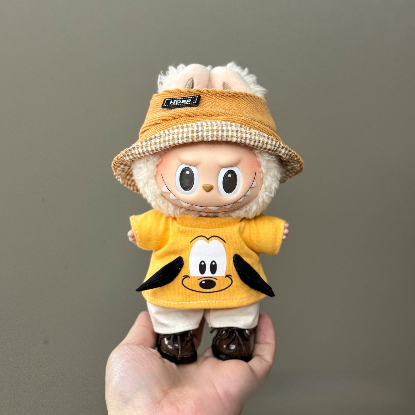 Applicable Only for Clothes Labubu Doll Clothes 123 Generation Labubu Clothes 17cm Pendant Plush Doll Set Dress