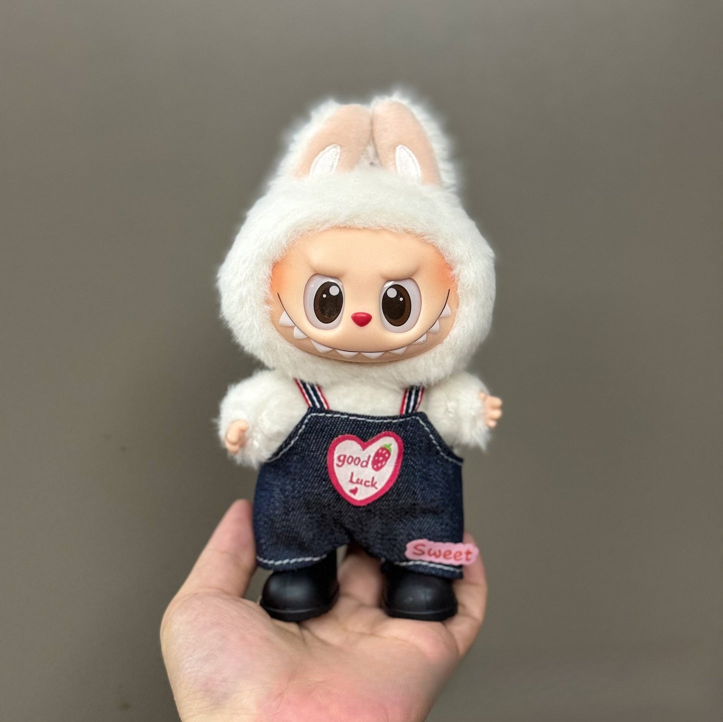 Applicable Only for Clothes Labubu Doll Clothes 123 Generation Labubu Clothes 17cm Pendant Plush Doll Set Dress