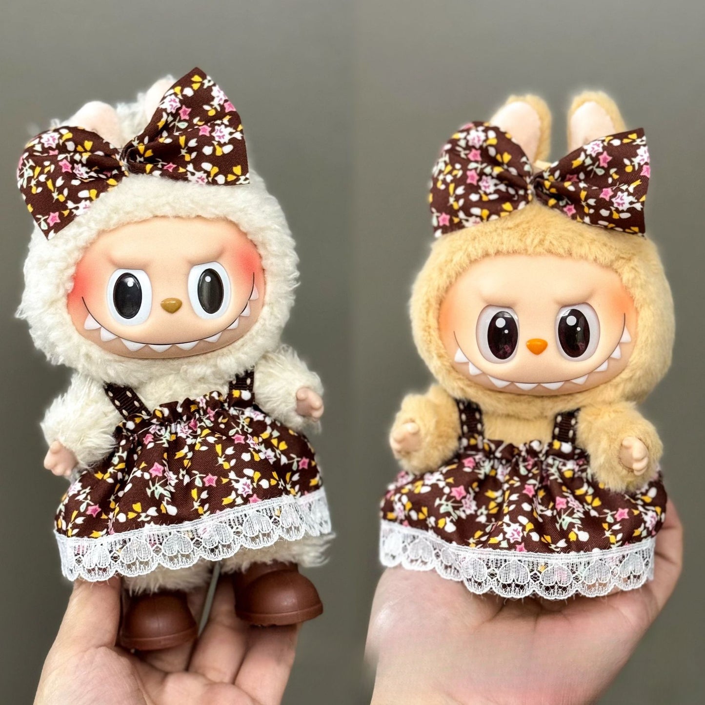 Applicable Only for Clothes Labubu Doll Clothes 123 Generation Labubu Clothes 17cm Pendant Plush Doll Set Dress