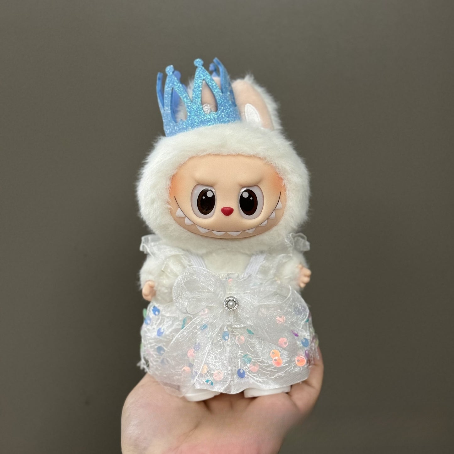 Applicable Only for Clothes Labubu Doll Clothes 123 Generation Labubu Clothes 17cm Pendant Plush Doll Set Dress