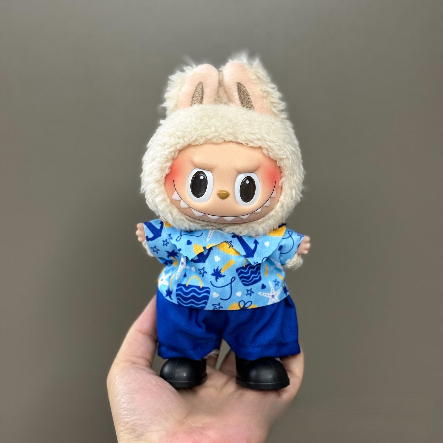 Applicable Only for Clothes Labubu Doll Clothes 123 Generation Labubu Clothes 17cm Pendant Plush Doll Set Dress