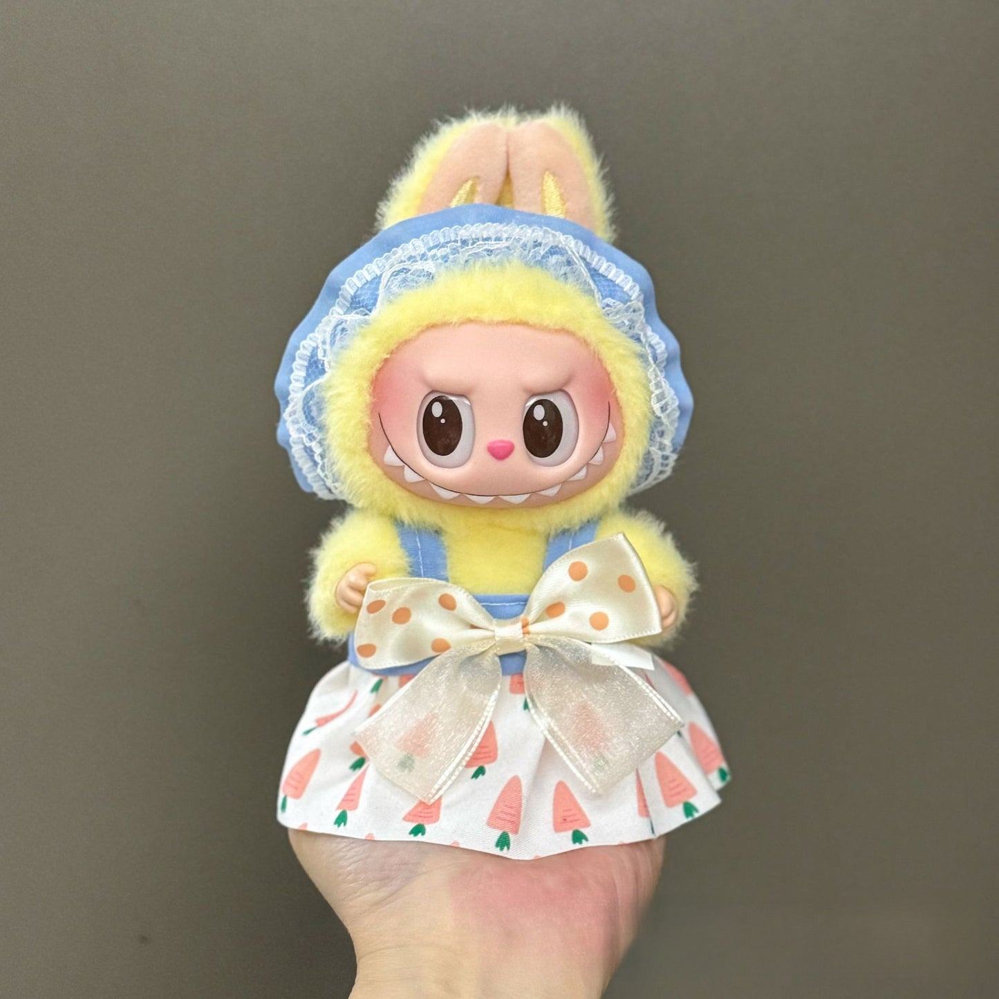 Applicable Only for Clothes Labubu Doll Clothes 123 Generation Labubu Clothes 17cm Pendant Plush Doll Set Dress