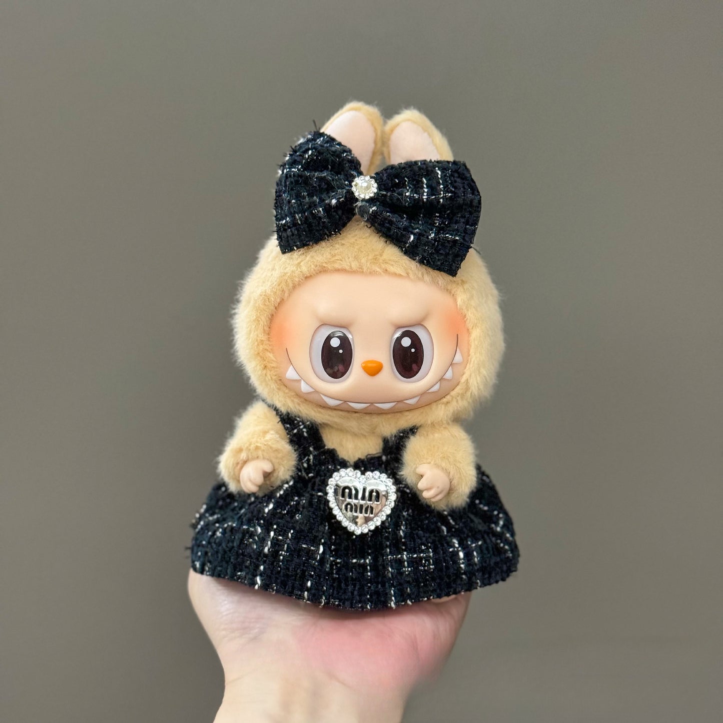 Applicable Only for Clothes Labubu Doll Clothes 123 Generation Labubu Clothes 17cm Pendant Plush Doll Set Dress