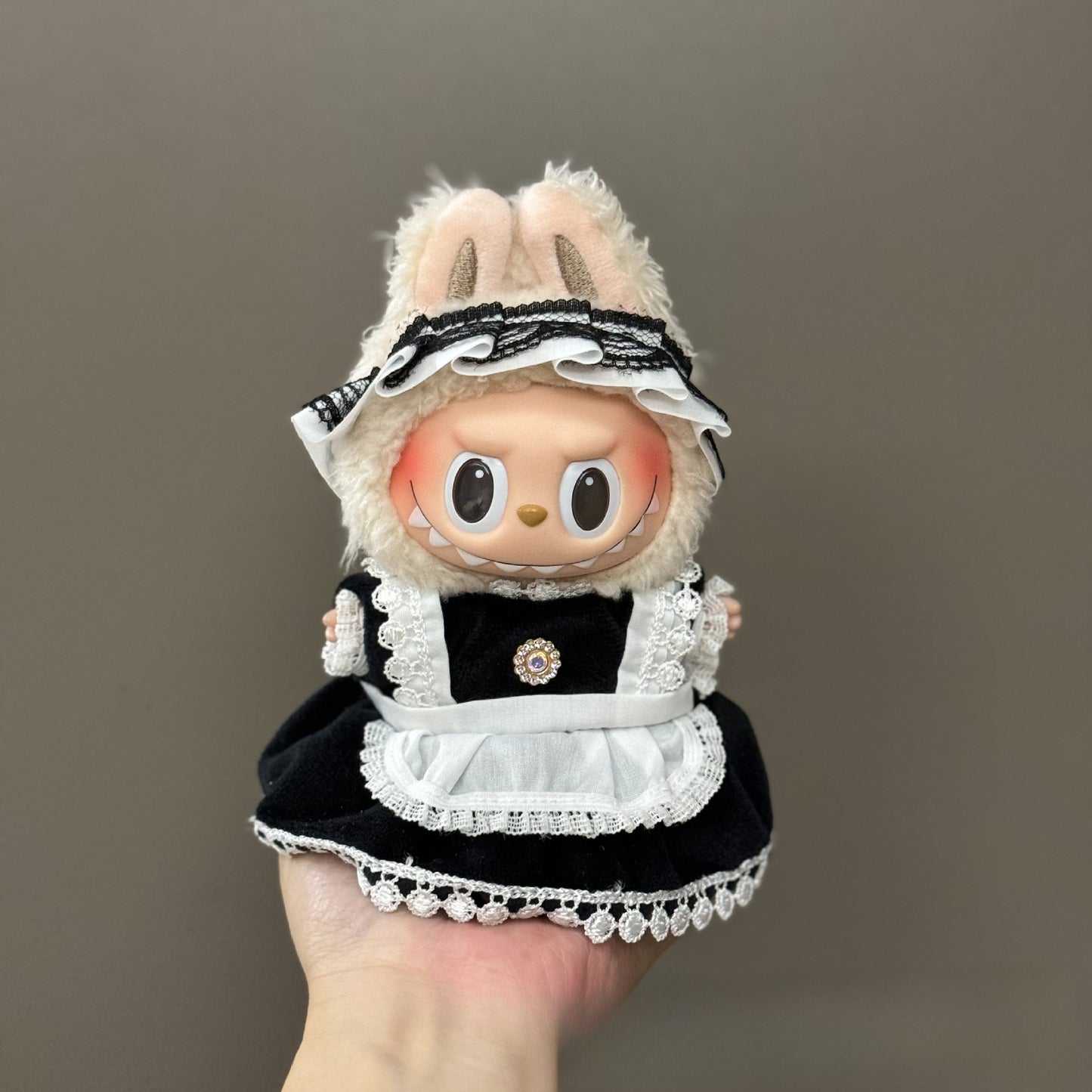 Applicable Only for Clothes Labubu Doll Clothes 123 Generation Labubu Clothes 17cm Pendant Plush Doll Set Dress