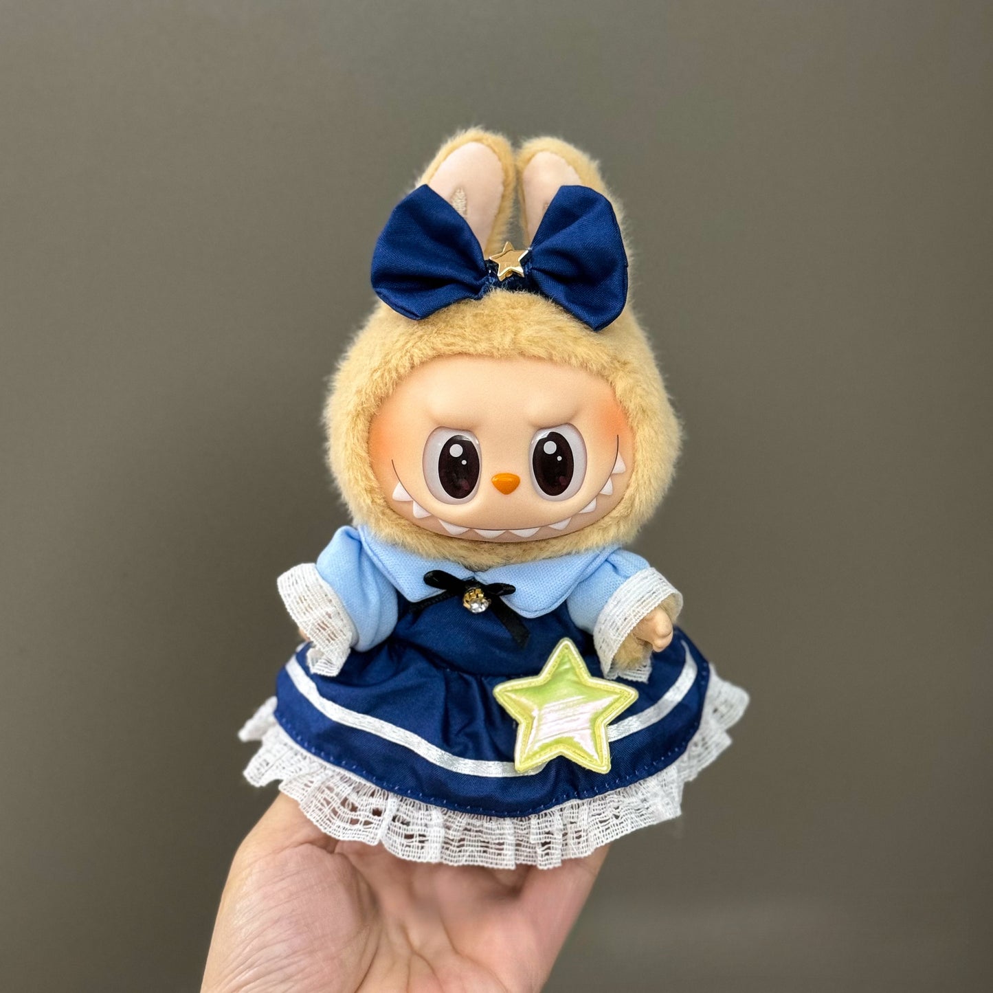 Applicable Only for Clothes Labubu Doll Clothes 123 Generation Labubu Clothes 17cm Pendant Plush Doll Set Dress