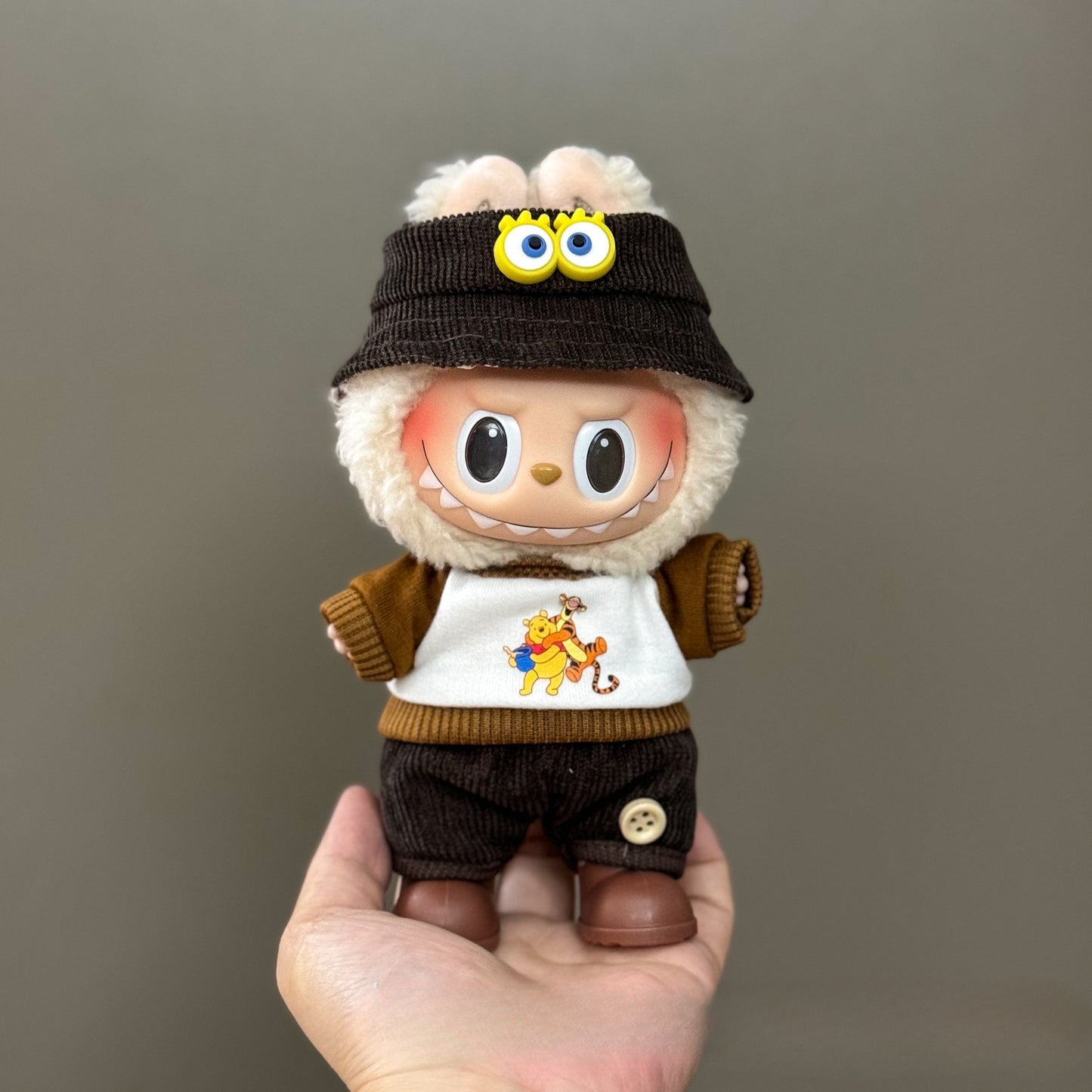Applicable Only for Clothes Labubu Doll Clothes 123 Generation Labubu Clothes 17cm Pendant Plush Doll Set Dress