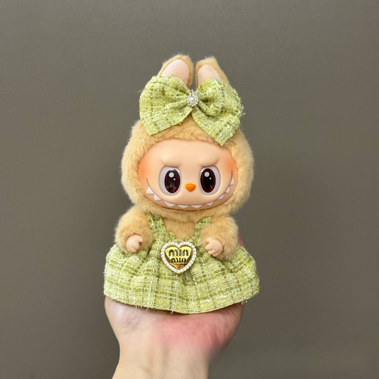 Applicable Only for Clothes Labubu Doll Clothes 123 Generation Labubu Clothes 17cm Pendant Plush Doll Set Dress