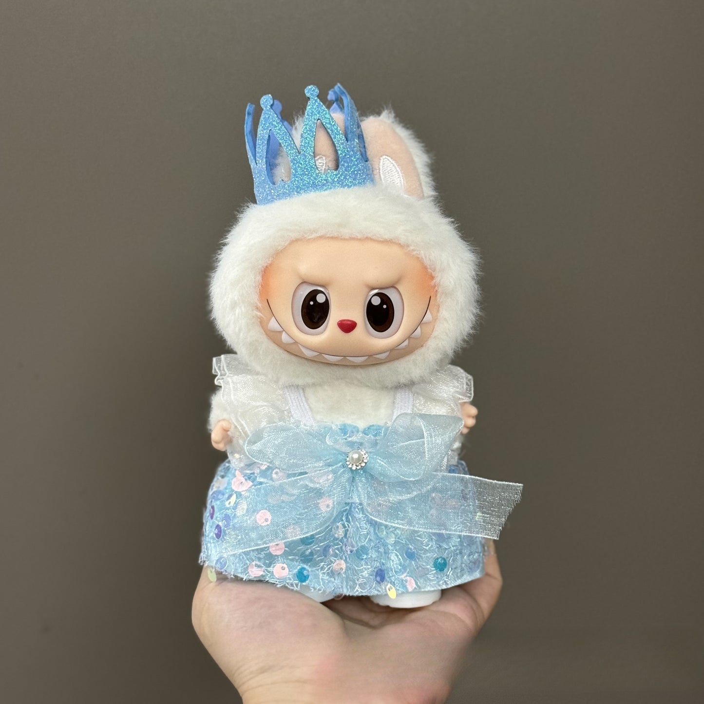 Applicable Only for Clothes Labubu Doll Clothes 123 Generation Labubu Clothes 17cm Pendant Plush Doll Set Dress