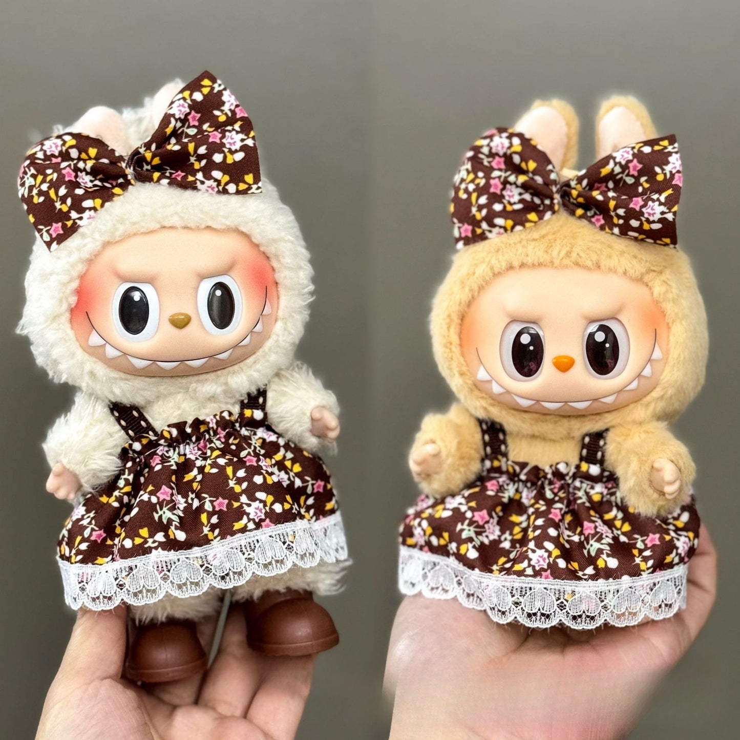 Applicable Only for Clothes Labubu Doll Clothes 123 Generation Labubu Clothes 17cm Pendant Plush Doll Set Dress