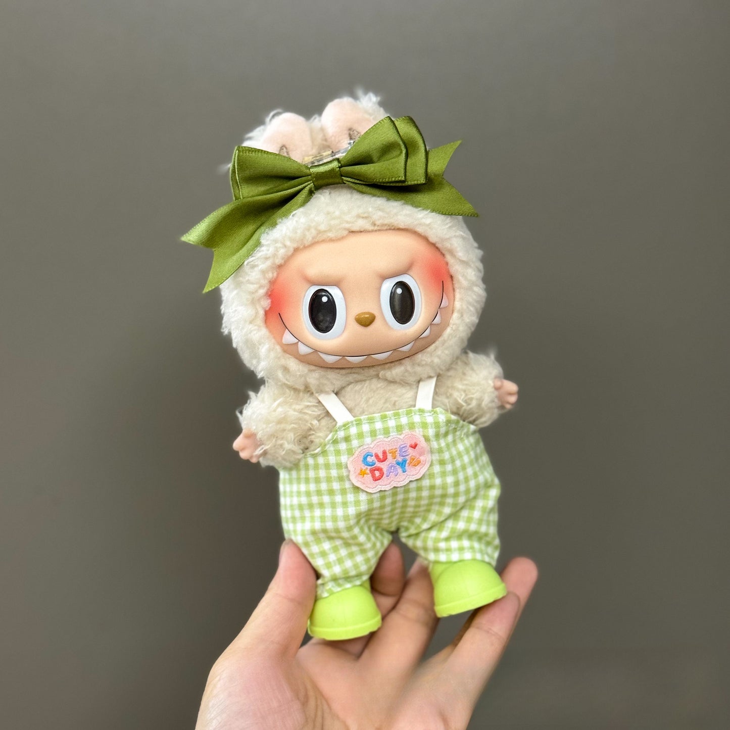 Applicable Only for Clothes Labubu Doll Clothes 123 Generation Labubu Clothes 17cm Pendant Plush Doll Set Dress