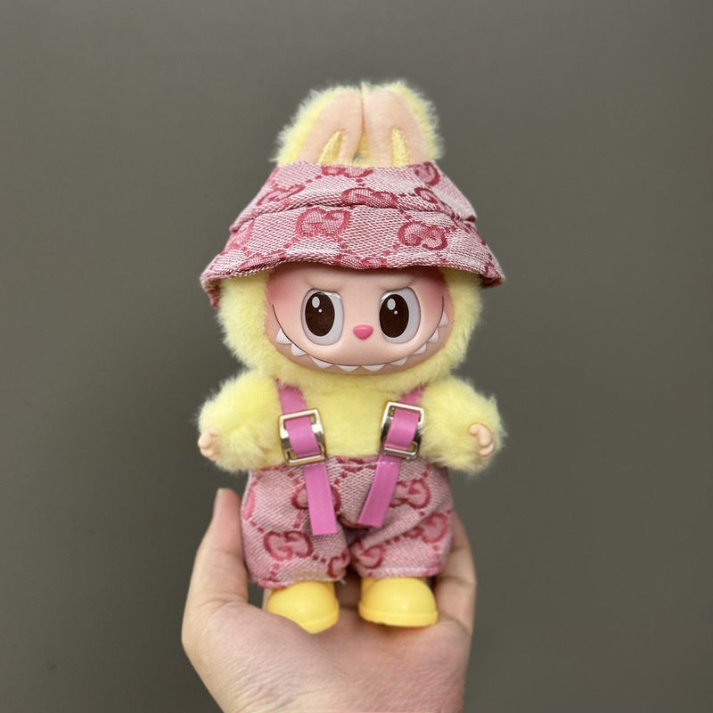 Applicable Only for Clothes Labubu Doll Clothes 123 Generation Labubu Clothes 17cm Pendant Plush Doll Set Dress