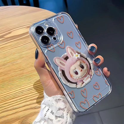 Cross-border New Labubu Phone Case Compatible with iPhone 16 Pro Max/15 Transparent Case