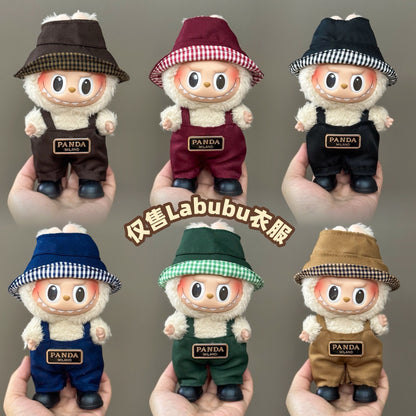 Applicable Only for Clothes Labubu Doll Clothes 123 Generation Labubu Clothes 17cm Pendant Plush Doll Set Dress